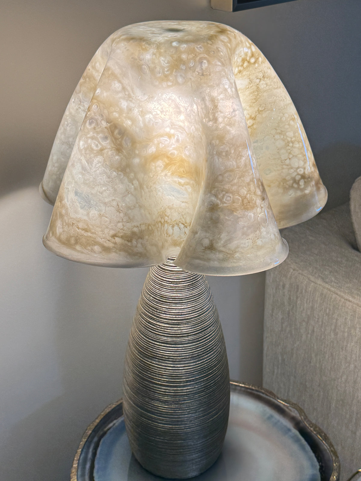 Lamp Art Shade — handmade sculptural art by Julie Scheyer, Maui (view 1)