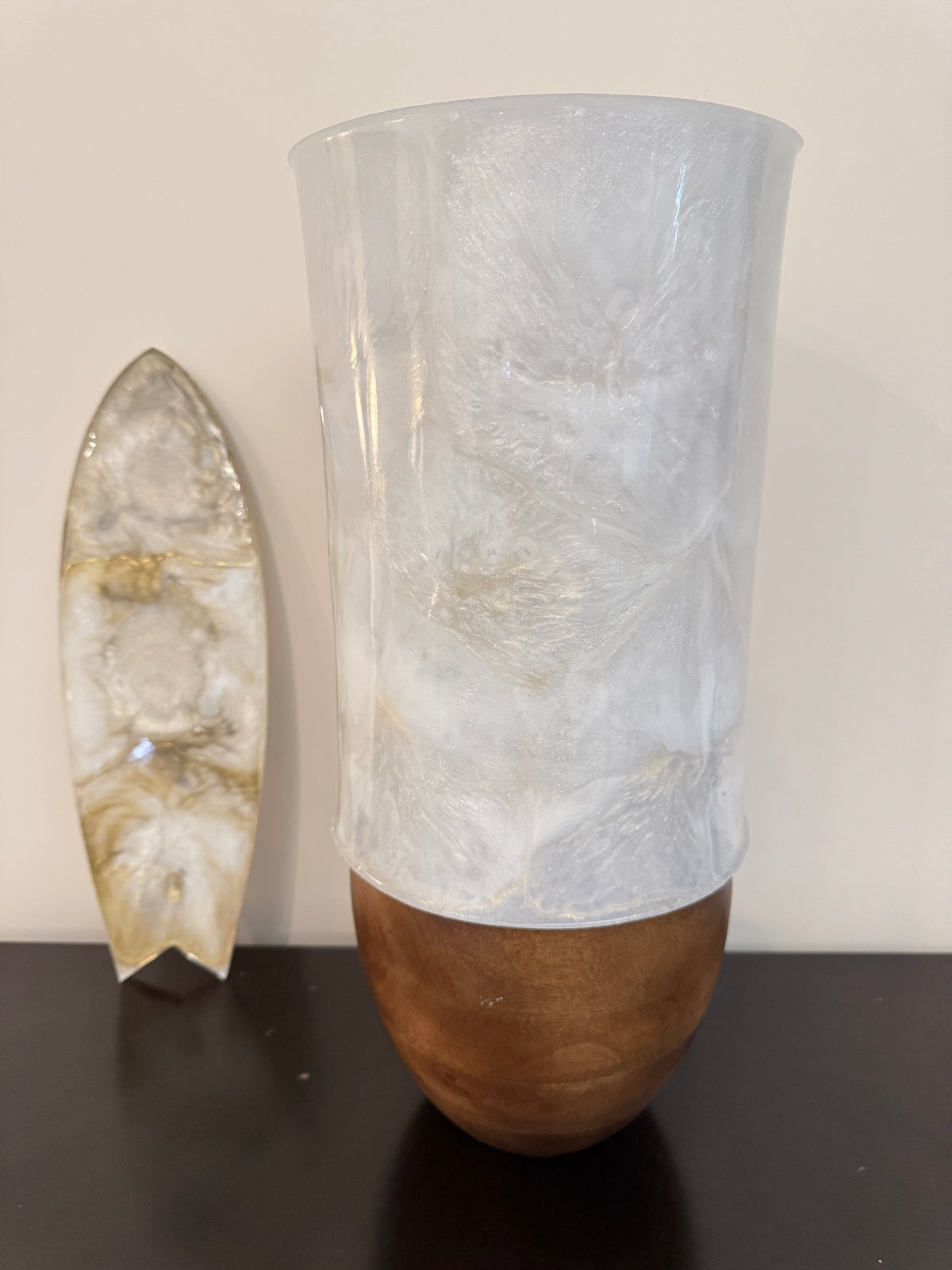 Sculptural Hawaiian Light Surf — handmade sculptural art by Julie Scheyer, Maui (view 3)