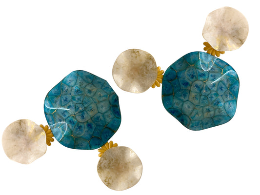 Water Walls H20 are sculptural wall art modules  39”x39”